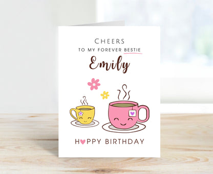 Personalized Birthday Card for Bestie