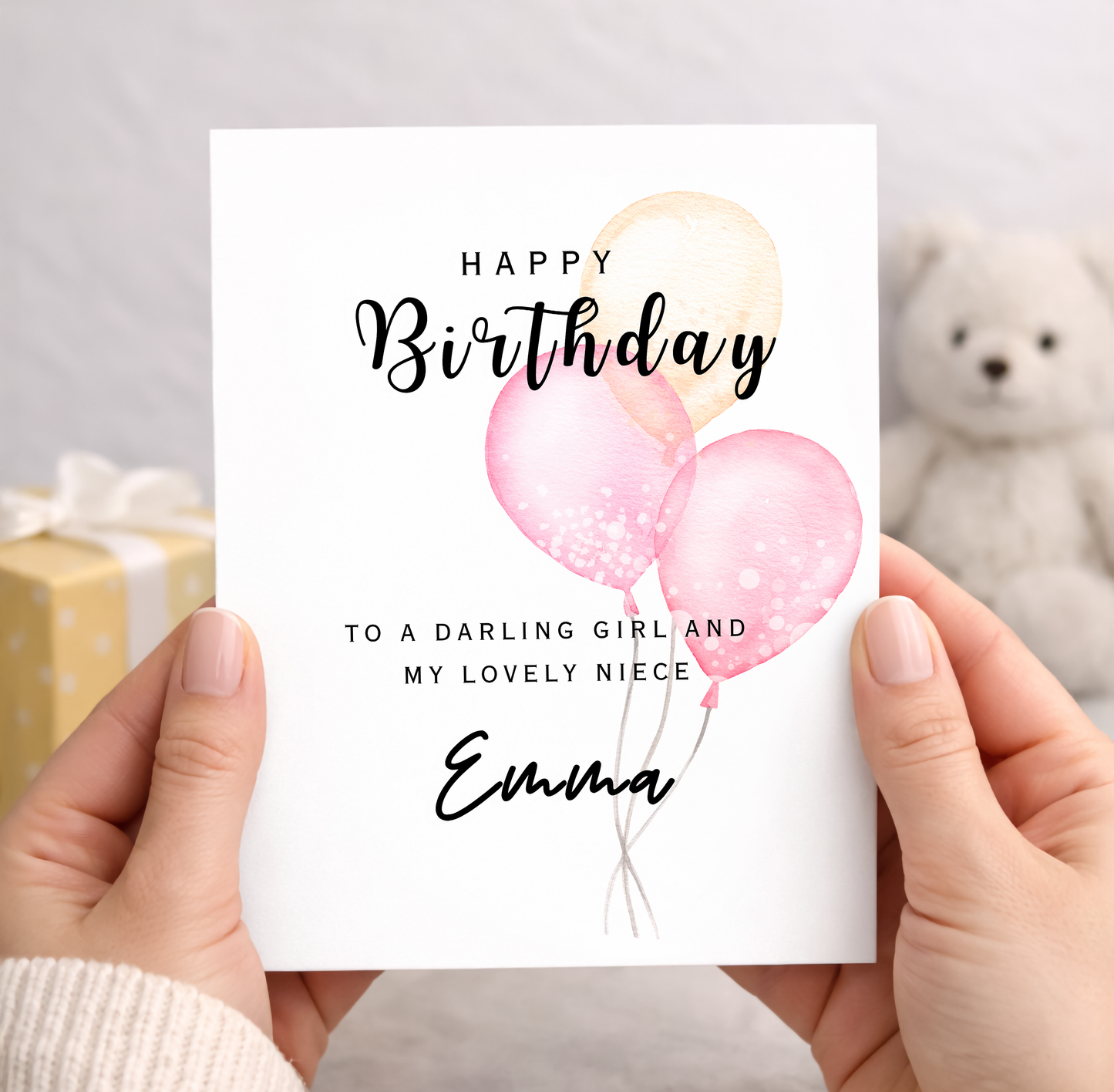Personalized Birthday Card for Niece