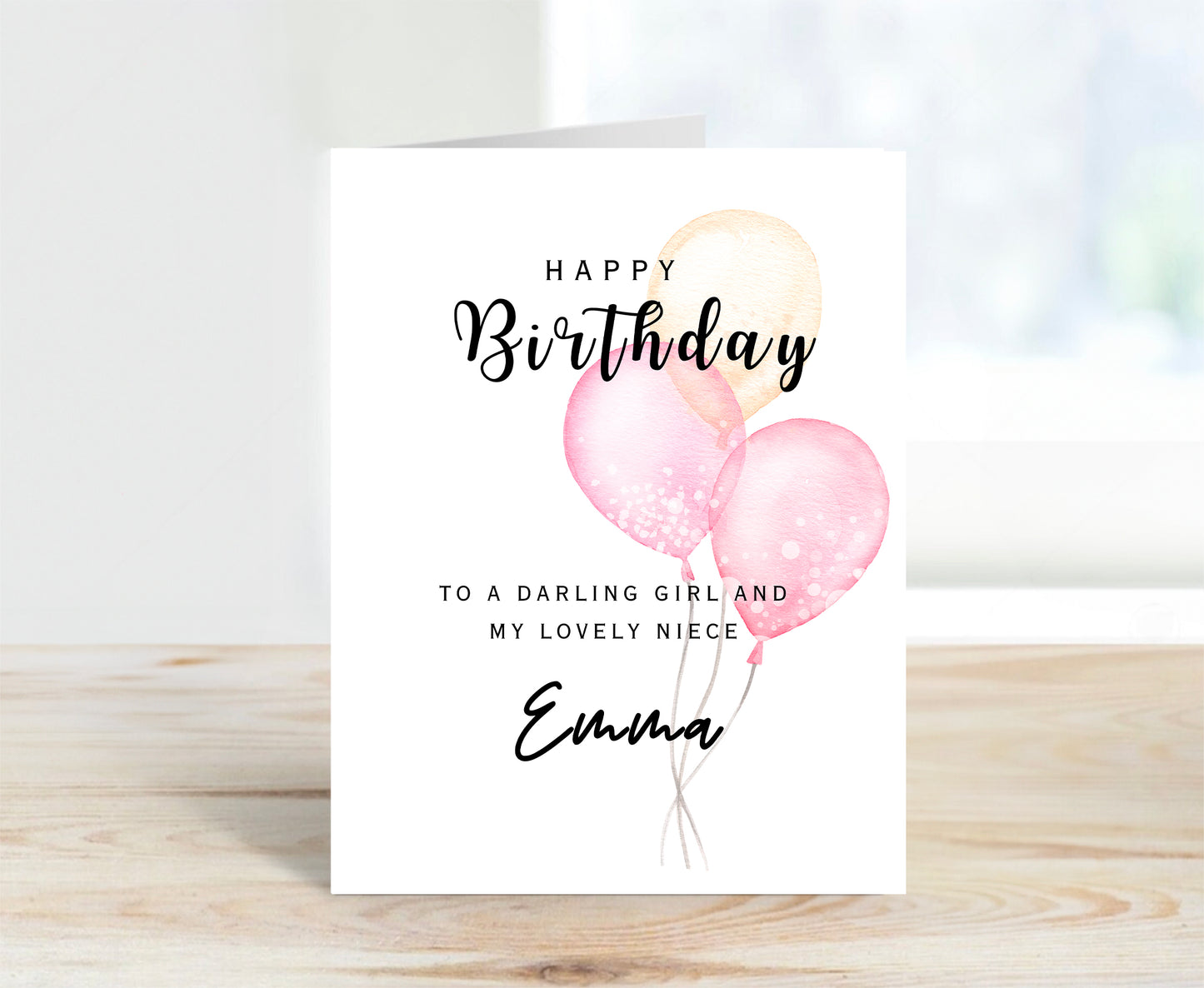 Personalized Birthday Card for Niece
