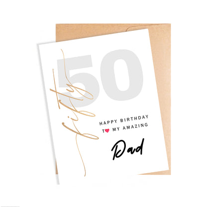 50th Birthday Card for Dad
