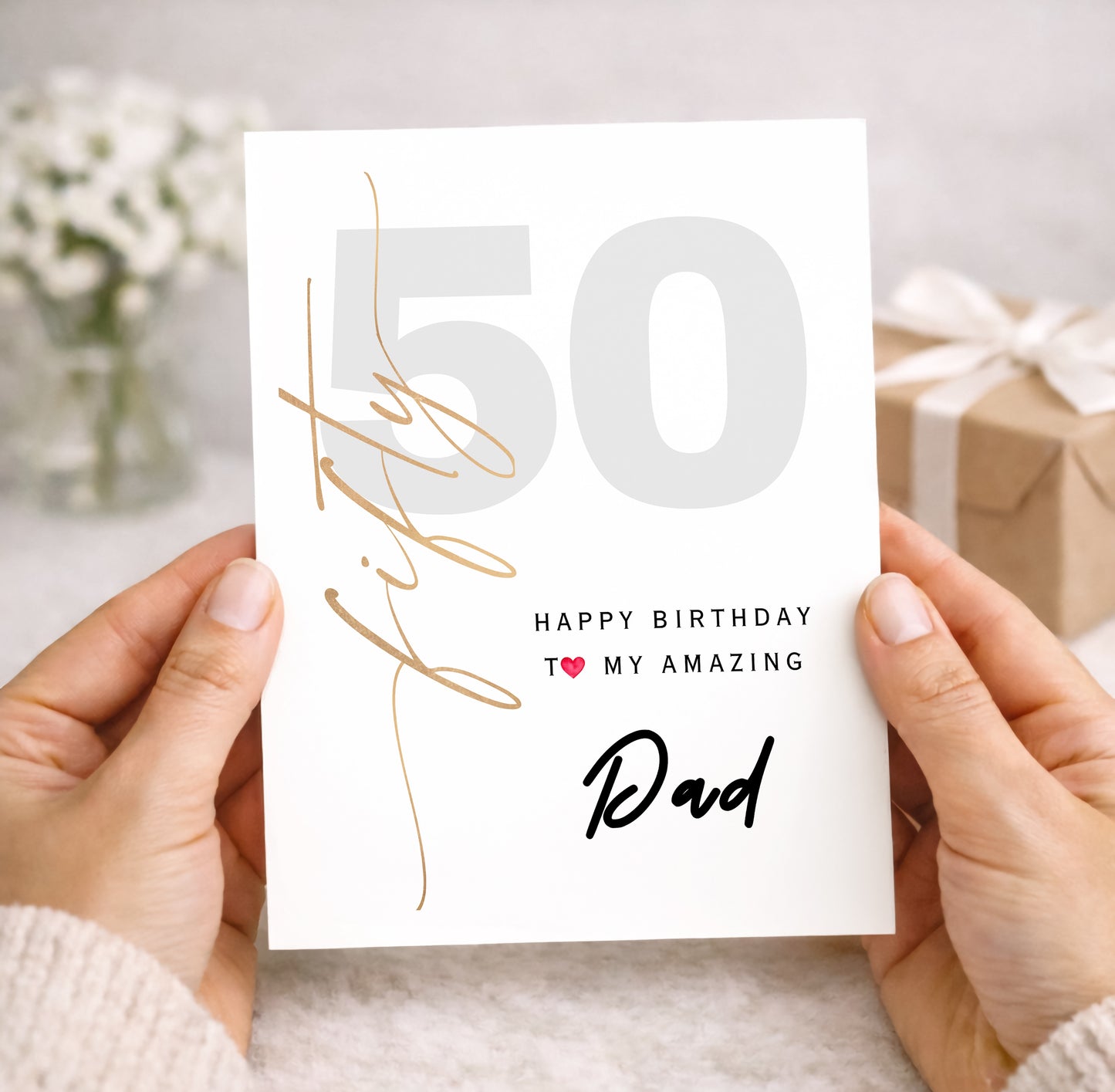 50th Birthday Card for Dad