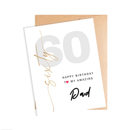 60th Birthday Card for Dad