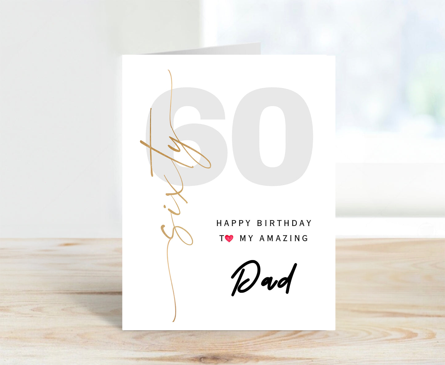 60th Birthday Card for Dad