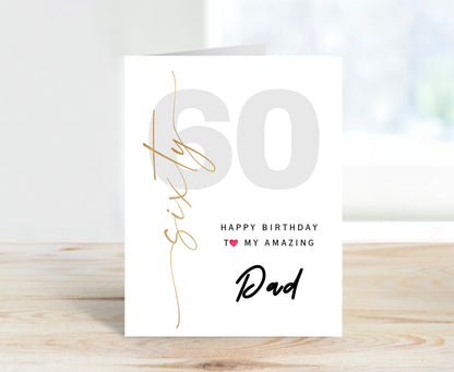 60th Birthday Card for Dad