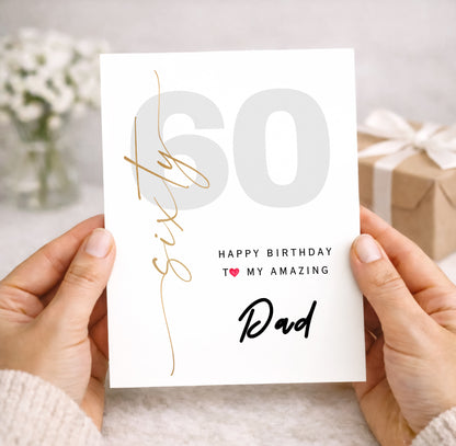 60th Birthday Card for Dad