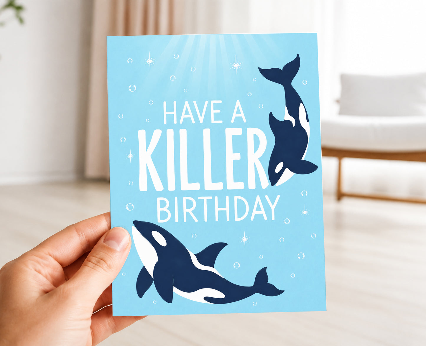 Birthday Card, Killer Whale