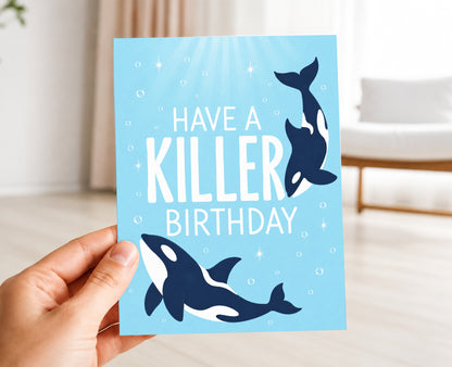 Birthday Card, Killer Whale