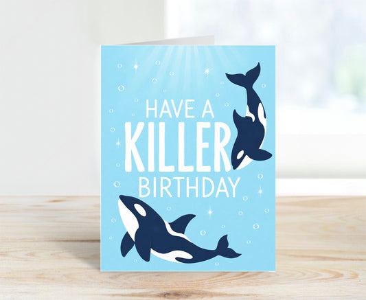 Birthday Card, Killer Whale