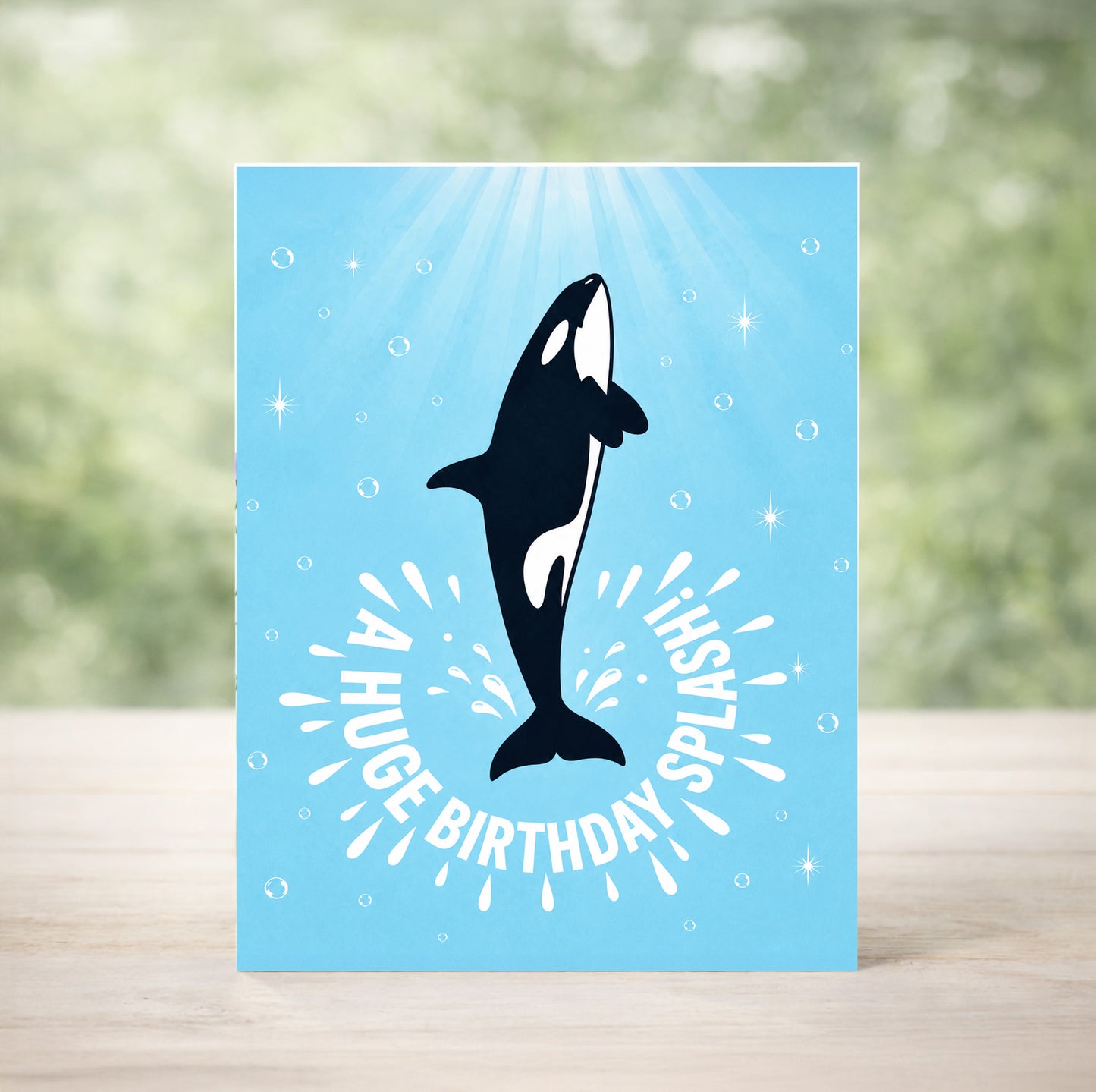 Birthday Card, Big Splash!
