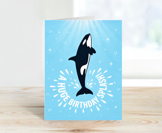 Birthday Card, Big Splash!