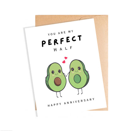 Anniversary Card, Perfect Half