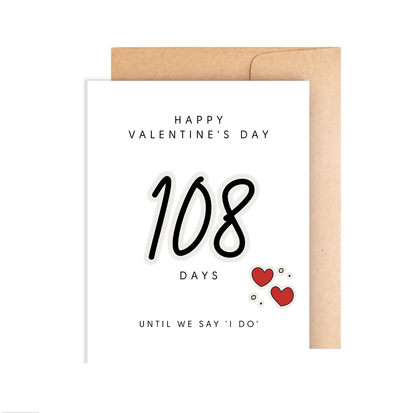 Personalized Valentine's Day Card - Until We Say 'I Do'
