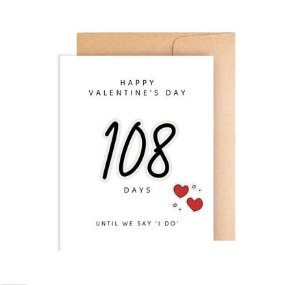 Personalized Valentine's Day Card - Until We Say 'I Do'