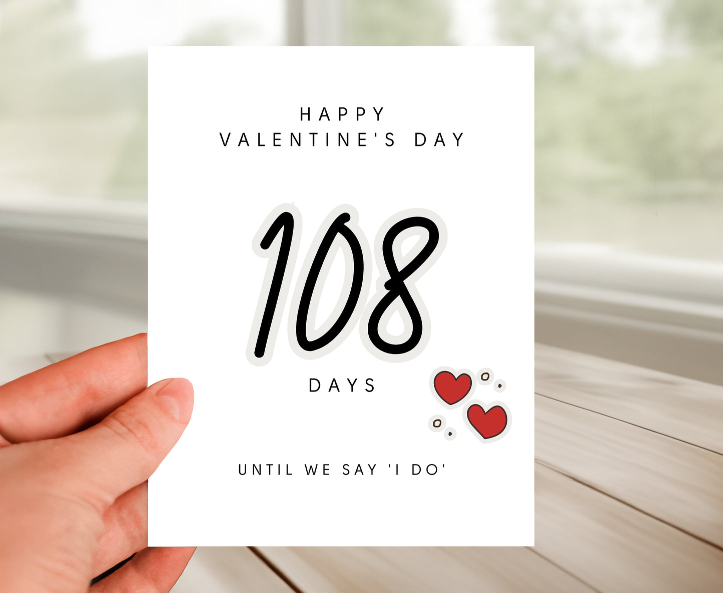 Personalized Valentine's Day Card - Until We Say 'I Do'
