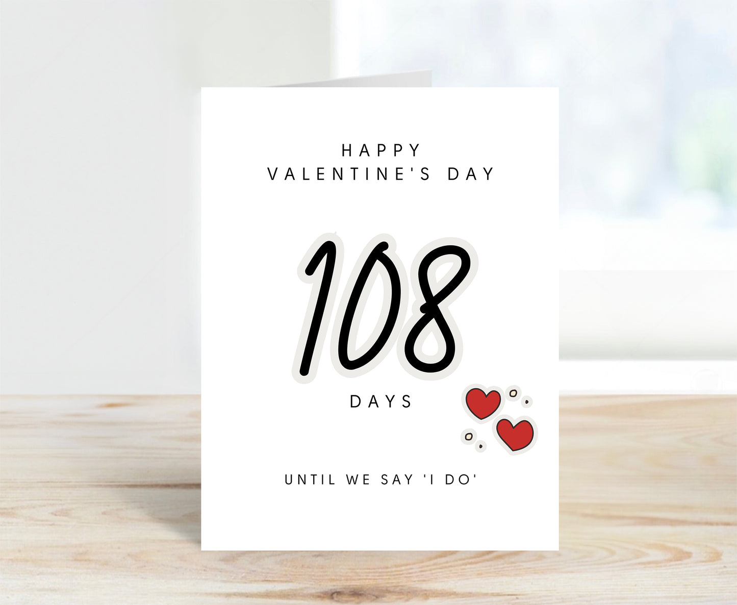 Personalized Valentine's Day Card - Until We Say 'I Do'