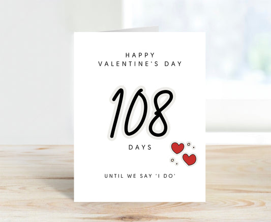 Personalized Valentine's Day Card - Until We Say 'I Do'