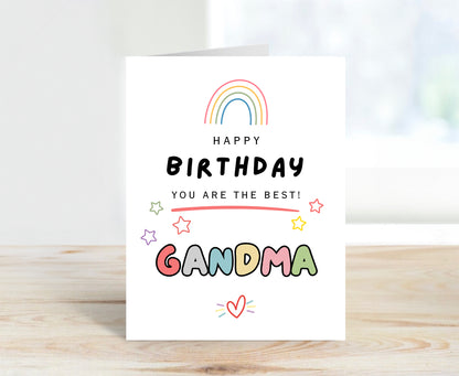 Birthday Card to Grandma