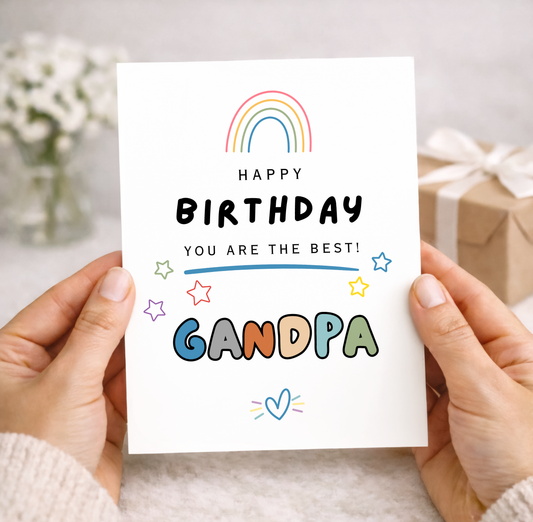 Birthday Card to Grandpa