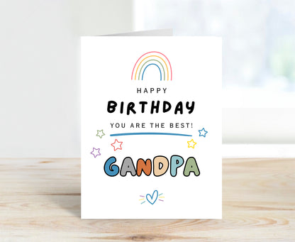 Birthday Card to Grandpa