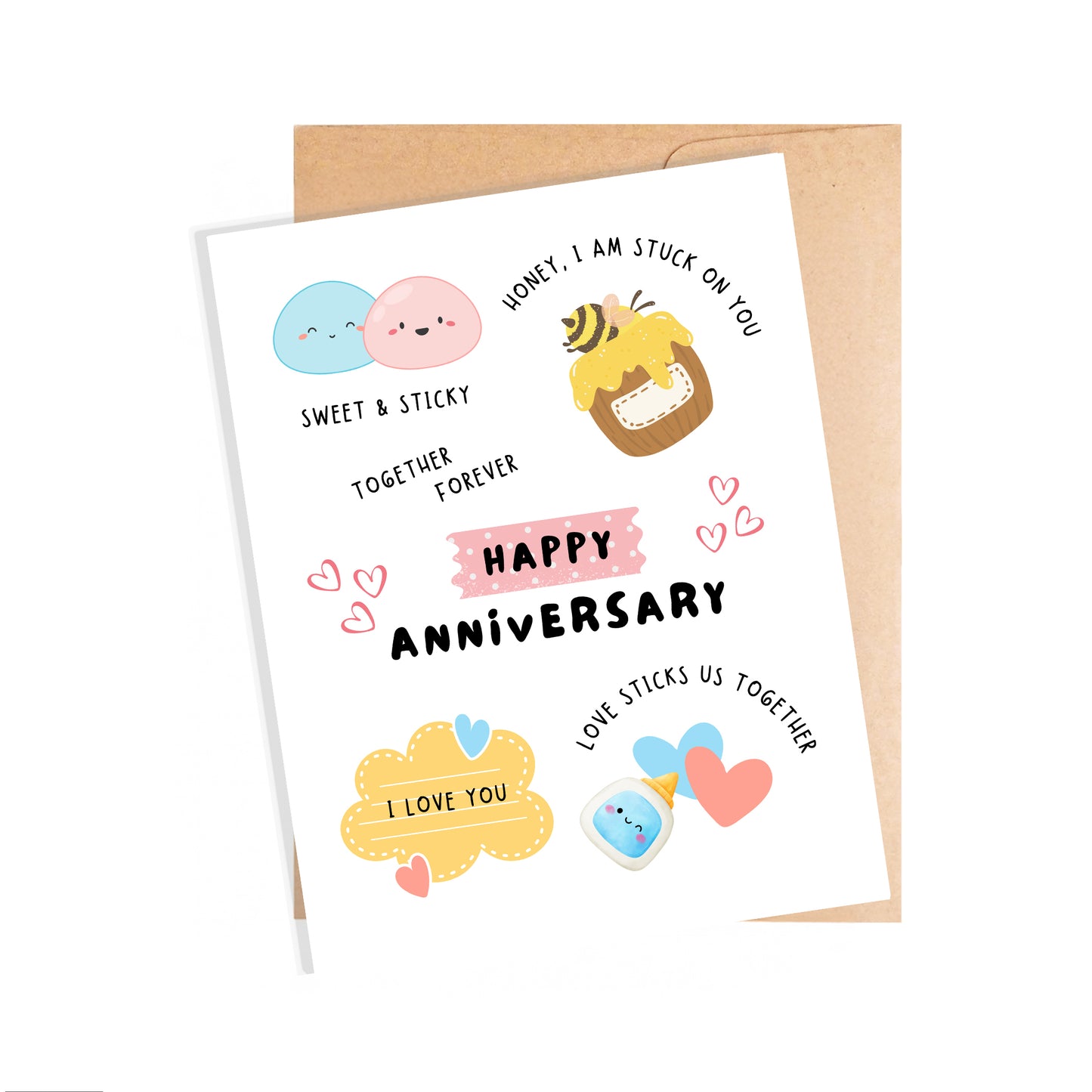 Anniversary Card, Stuck On You