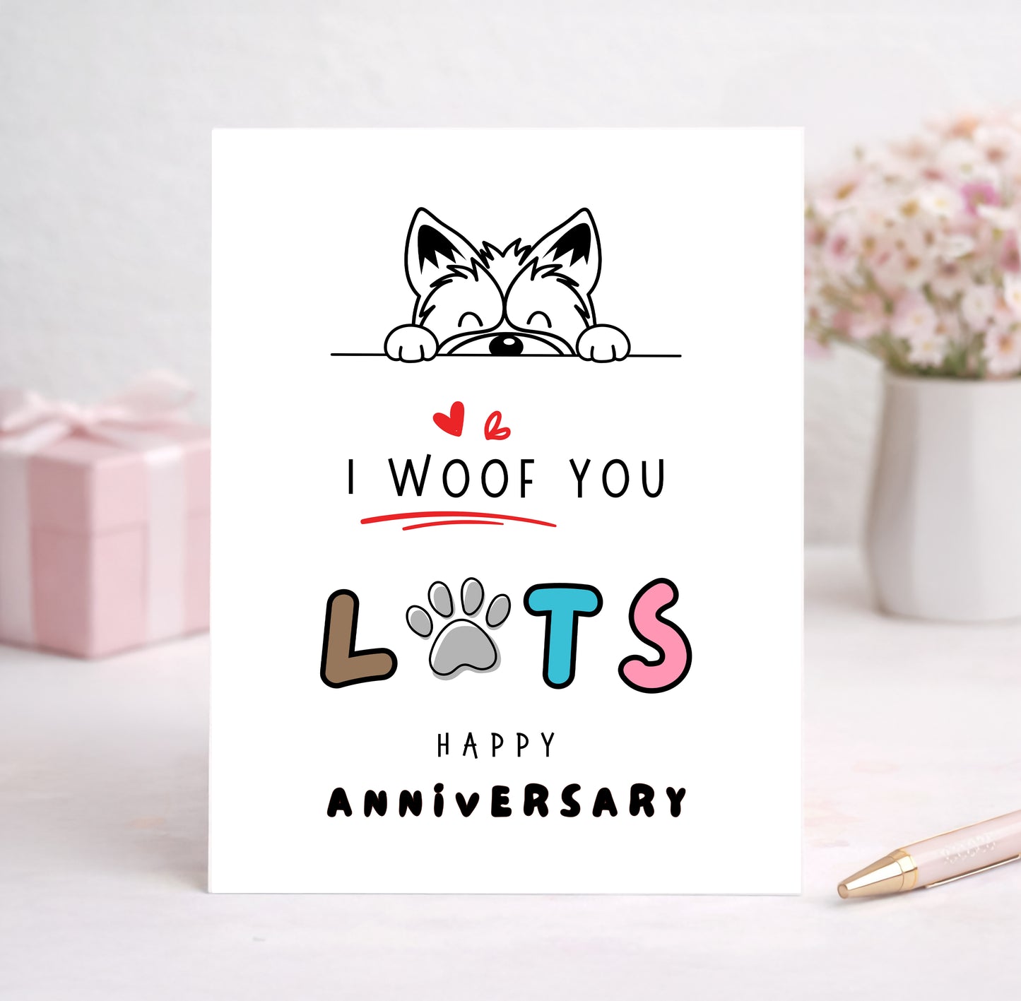 Anniversary Card, Love You Lots