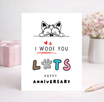 Anniversary Card, Love You Lots