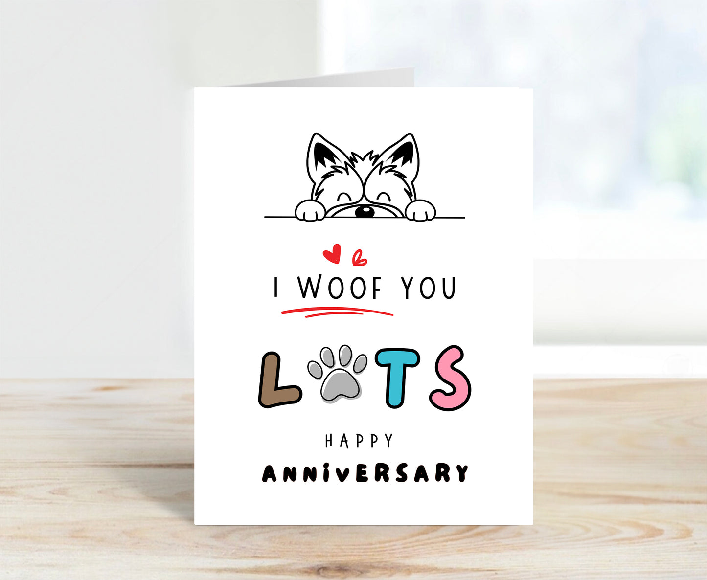 Anniversary Card, Love You Lots