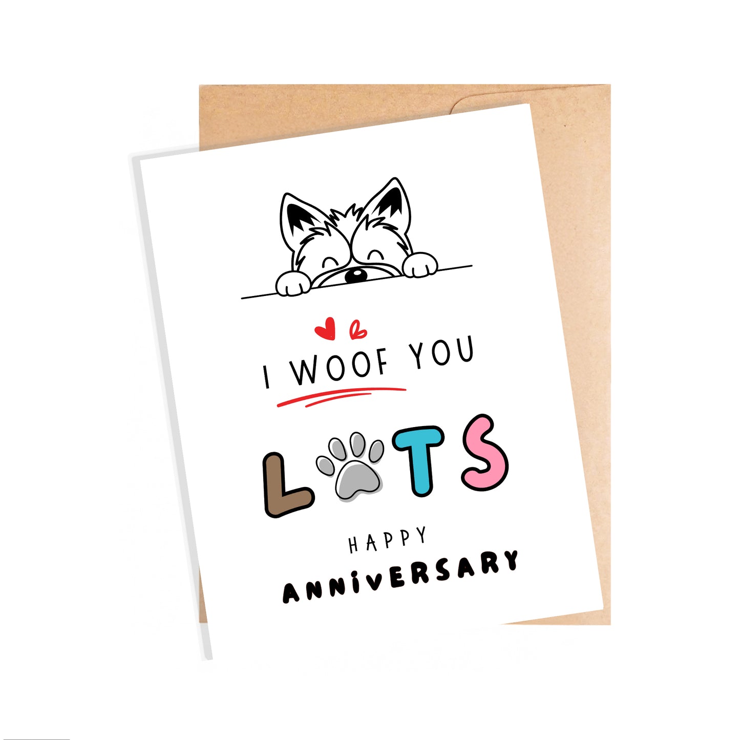 Anniversary Card, Love You Lots