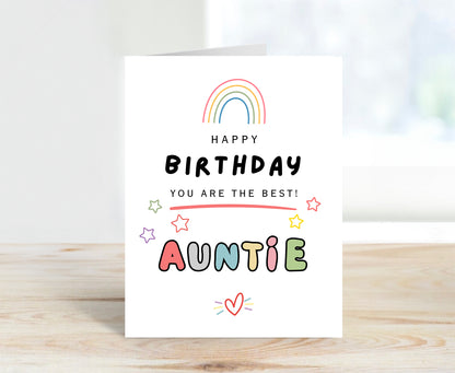 Birthday Card To Auntie