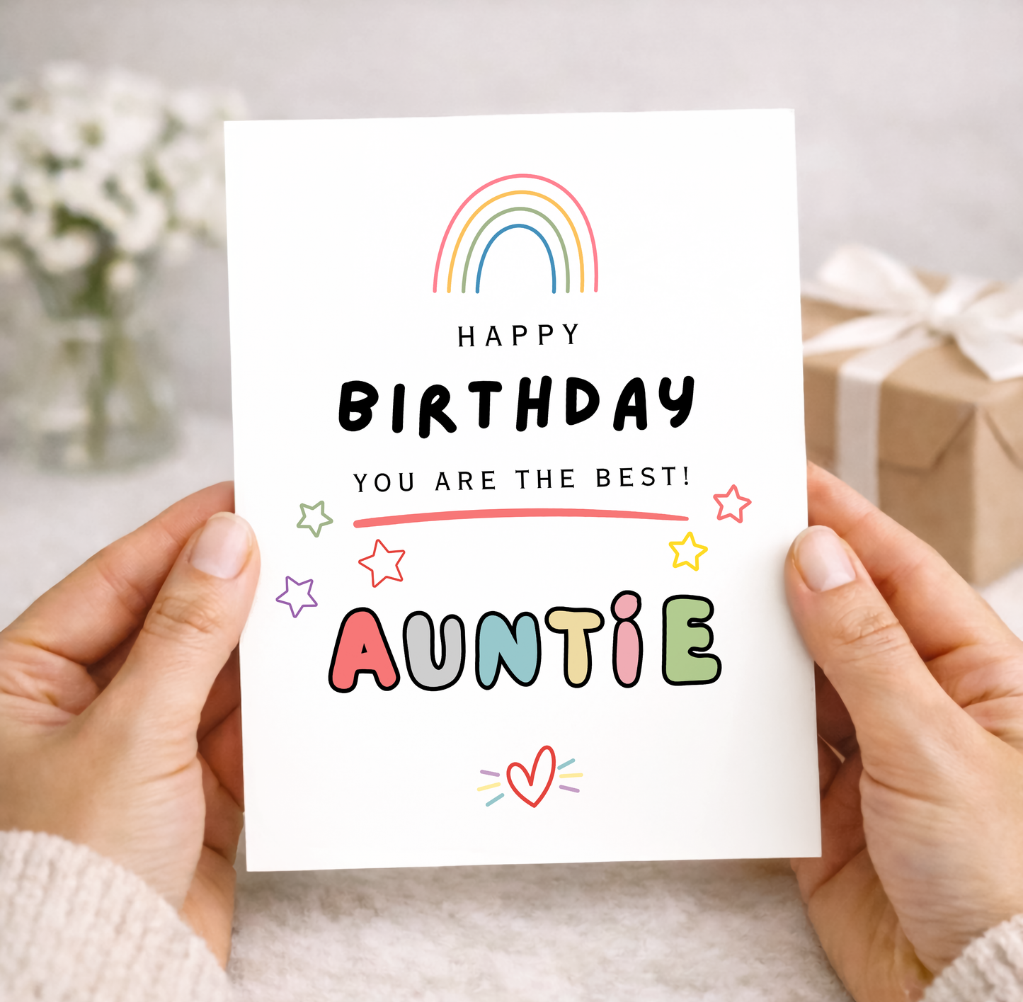 Birthday Card To Auntie