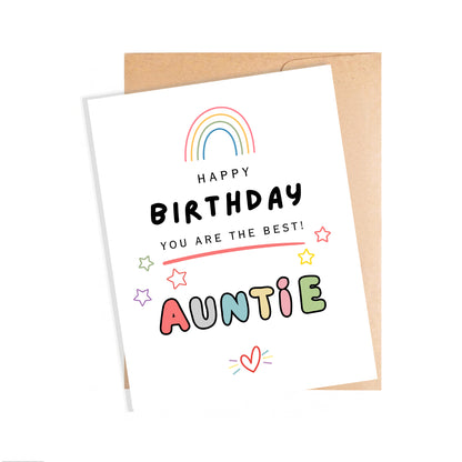 Birthday Card To Auntie
