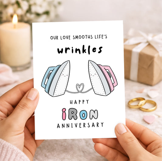 6th Iron Anniversary Card