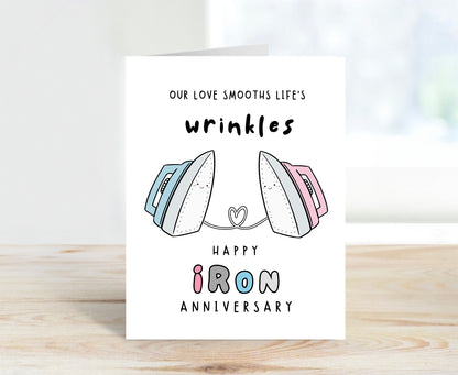 6th Iron Anniversary Card