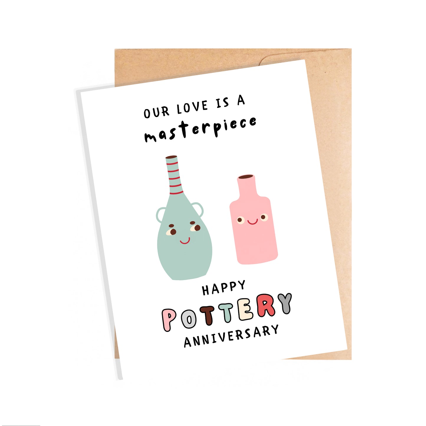 9th Pottery Anniversary Card