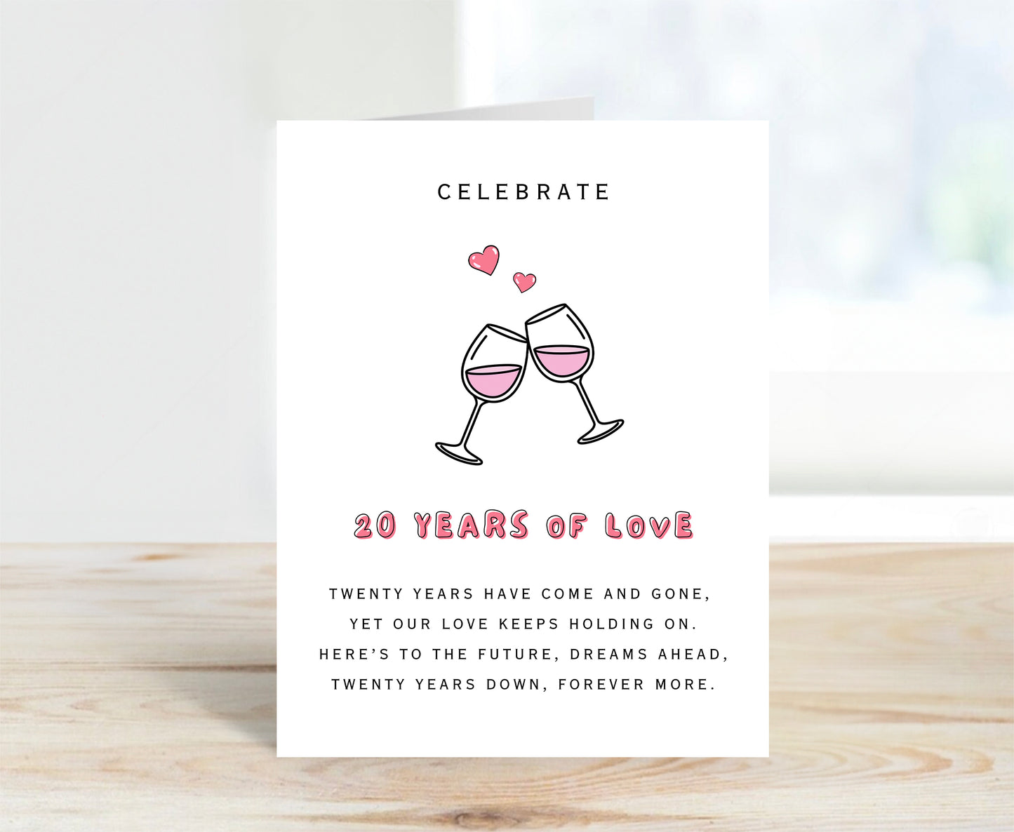 20th Anniversary Card