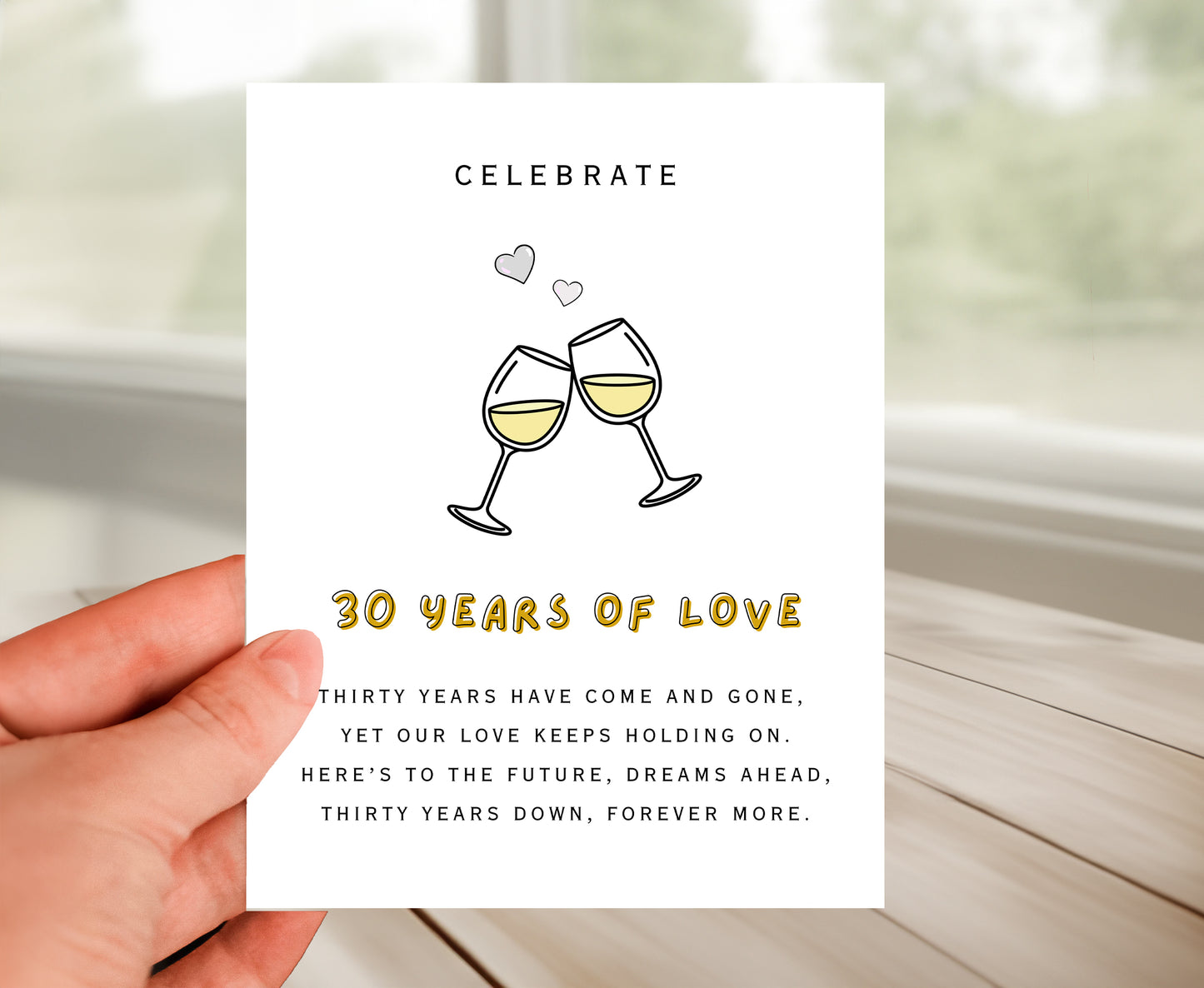 30th Anniversary Card