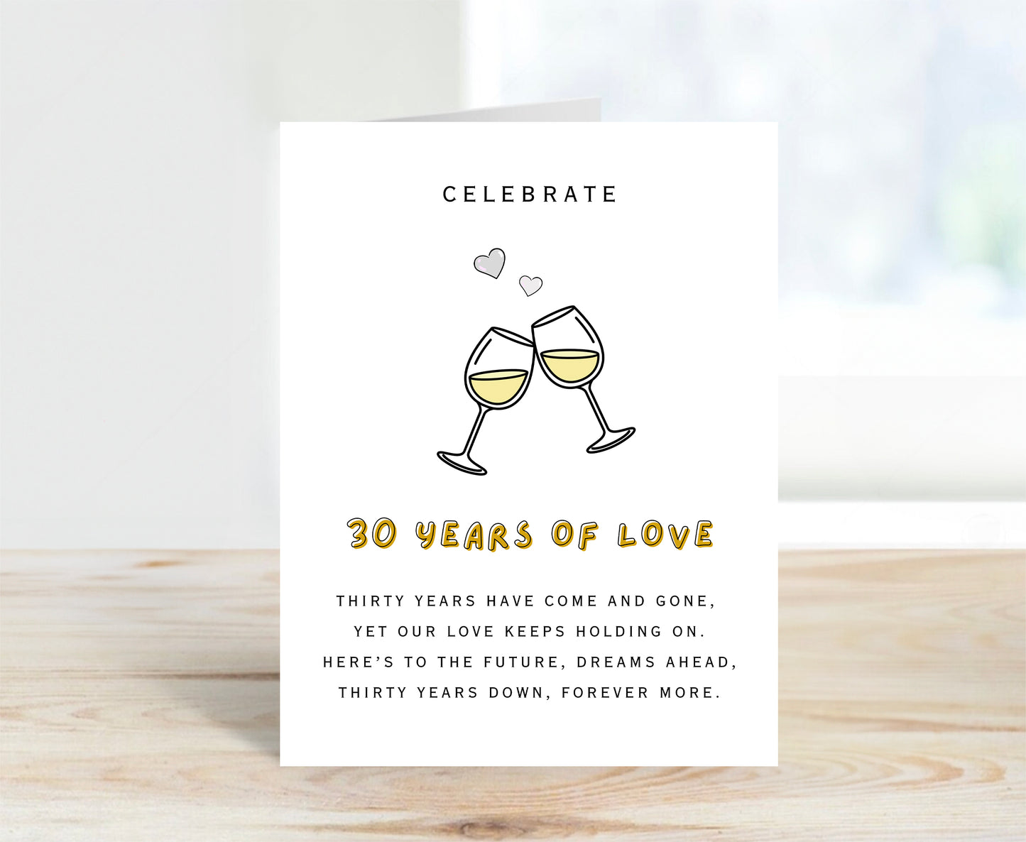 30th Anniversary Card