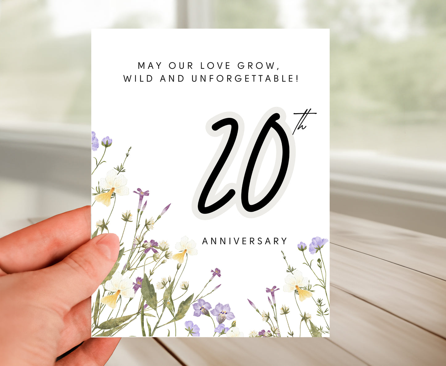 20th Anniversary Card