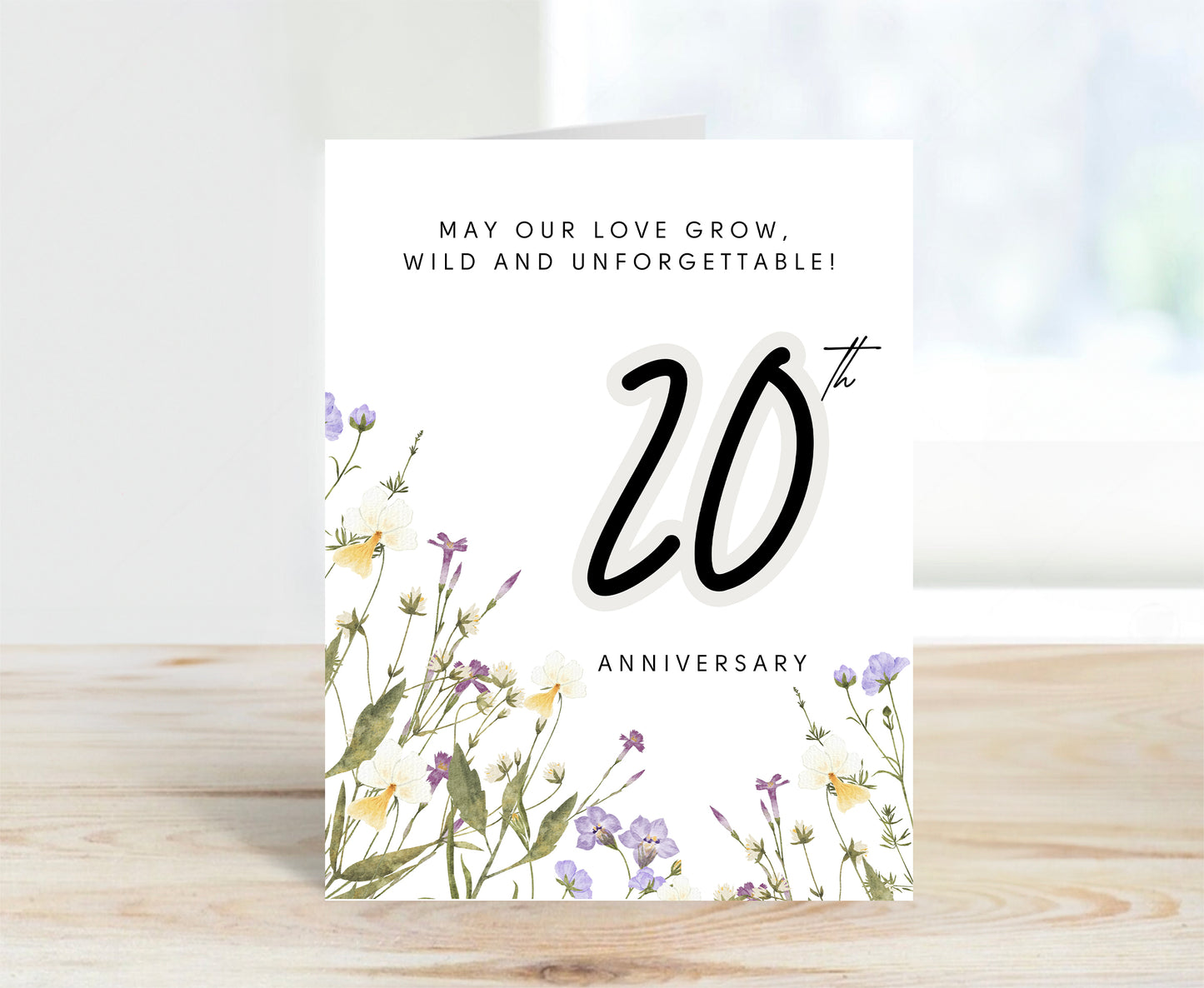 20th Anniversary Card
