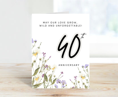 40th Anniversary Card