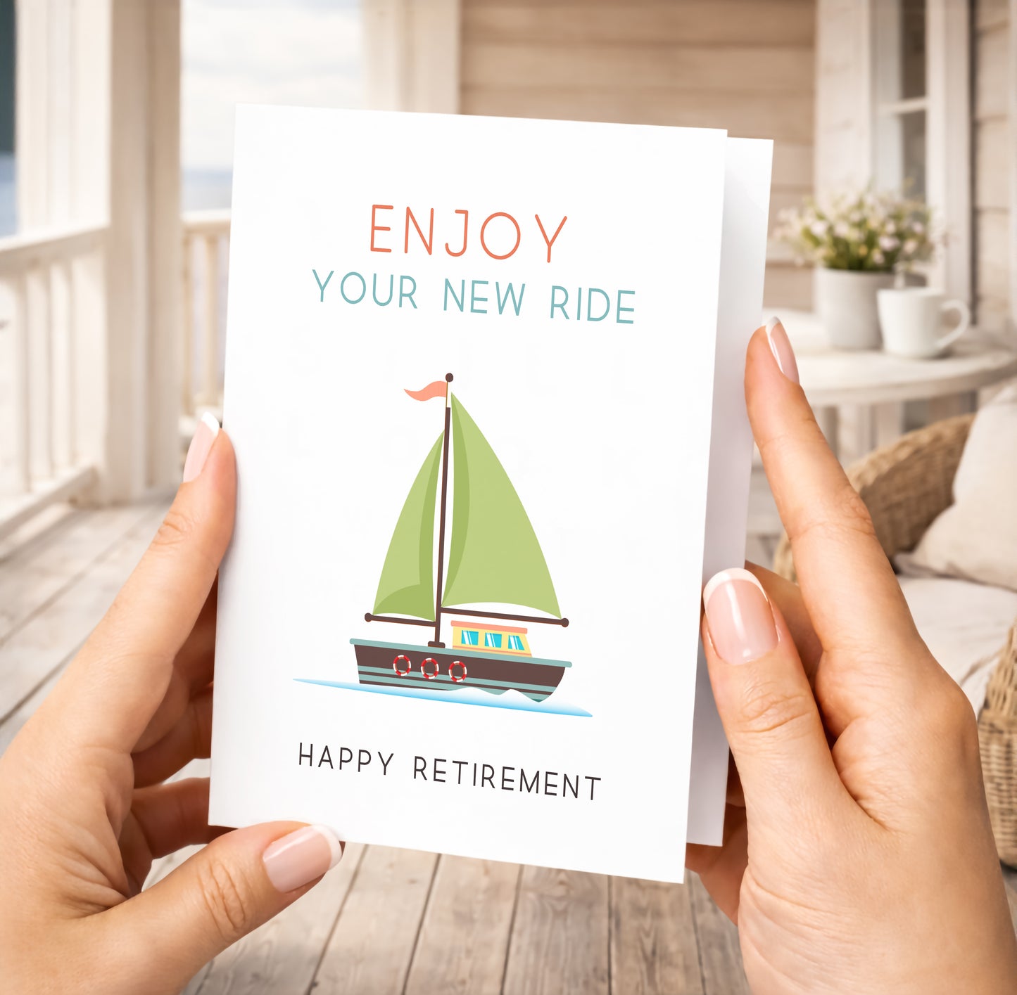 Retirement Card, Boating