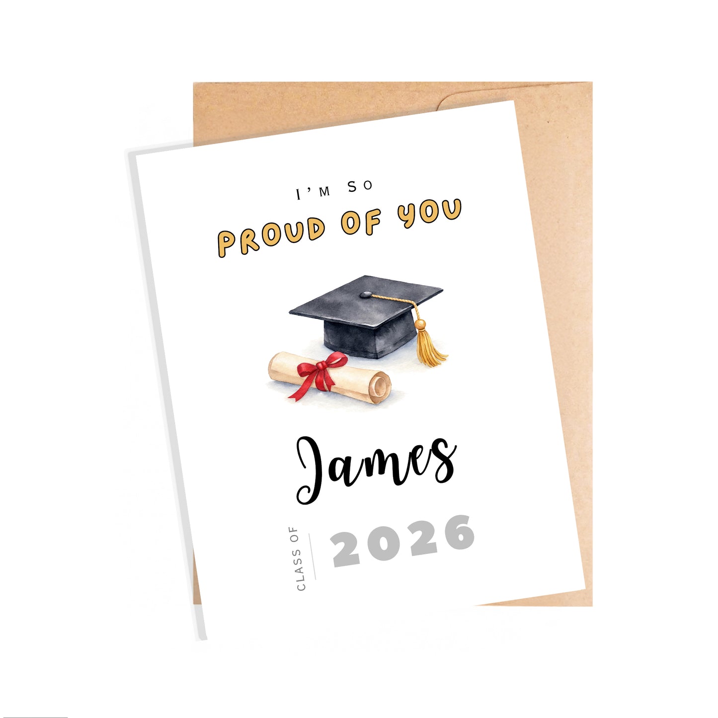 Personalized Graduation Card