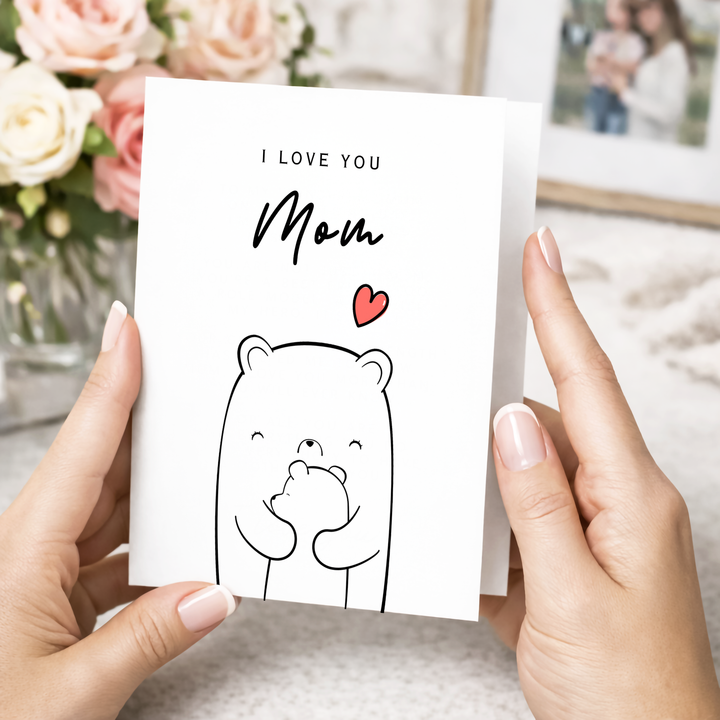 Card for Mom, I Love You