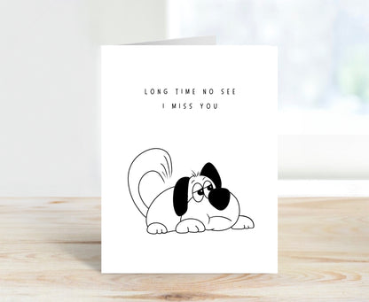 I Miss You Card