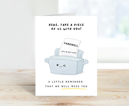 Farewell Card, Office Humor