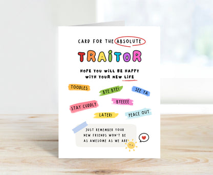 Farewell Card, Absolute Traitor