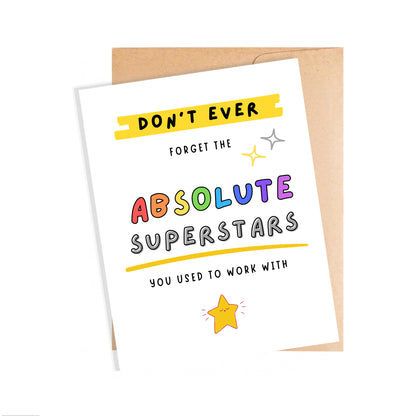 Farewell Card, Absolute Superstars