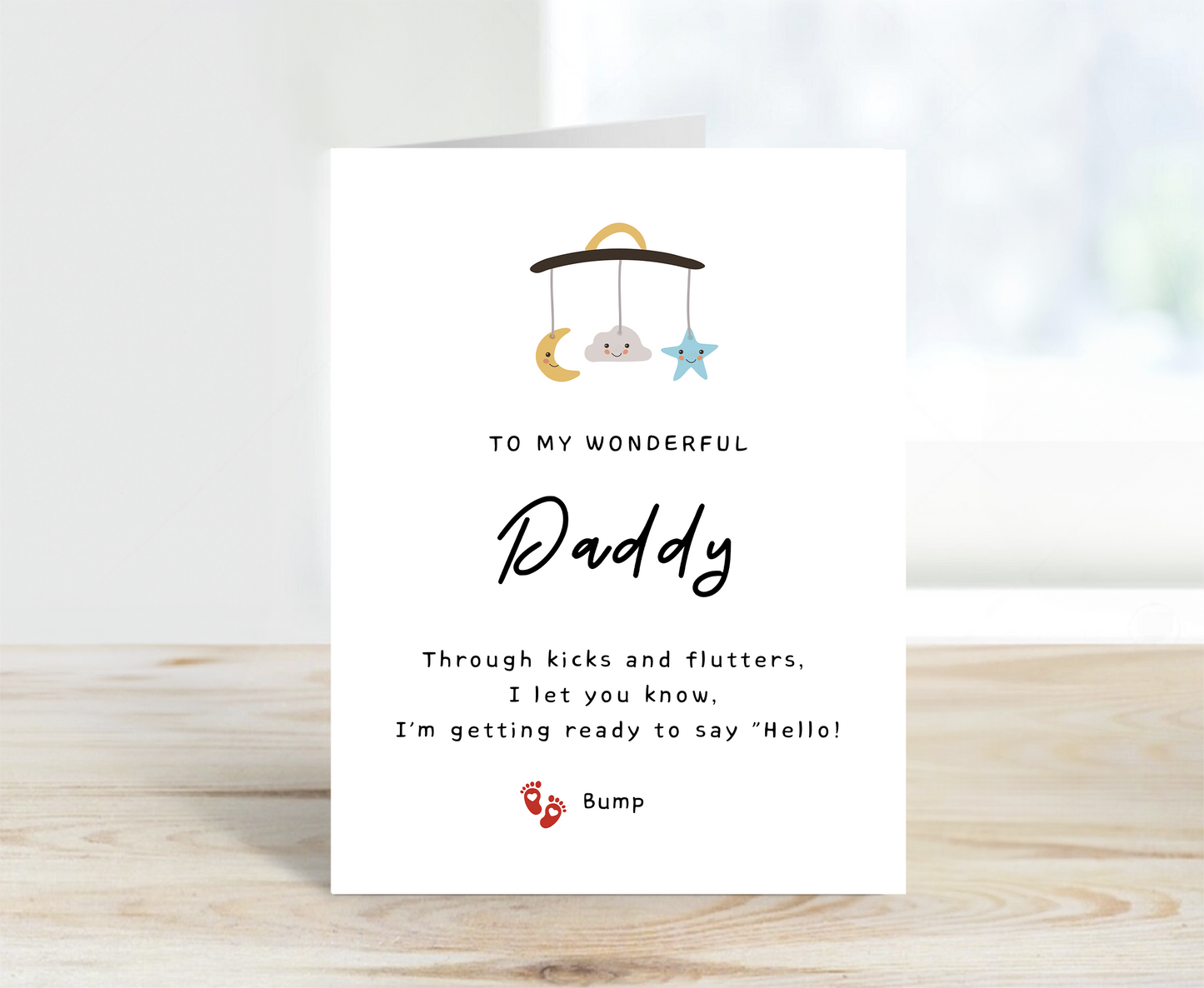 Pregnancy Announcement Card for Daddy