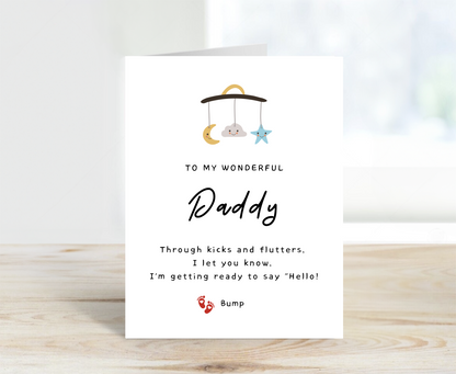 Pregnancy Announcement Card for Daddy