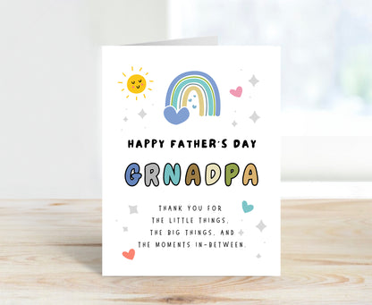 Father's Card To Grandpa